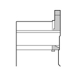 Insert (For SEC-Small Diameter Cut-Off Tool Bit SCT Type), Non-Handed Insert For Left-Handed Holder