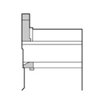 Insert (For SEC-Small Diameter Cut-Off Tool Bit SCT Type), Non-Handed Insert For Right-Handed Holder