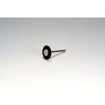 Miniature Black Bristle Shaft Mounted Wheel Brush