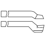 HSS Bit JIS62R Model S535 Model Planing Single Blade