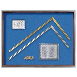 Tri-Square, Gold And Silver Carpenter's Square, Frame Set