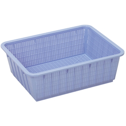 Assist, Color Square Colander, Depth 49 Type, Blue, Tokyo Garasu Kikai Co., Ltd.