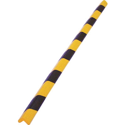 Safety Cushion (L-Shaped, Oil Surface Adhesive Specification), Yellow and Black Stripe Pattern