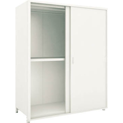 Light/Medium-Duty Boltless Shelving, M2 Type, Single Type (Panel, With Sliding Door, 200 kg, Height 1,800 mm, 4 Tiers)