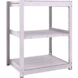 Medium Capacity Boltless Shelf Model TUG (450 kg Type, Height 1,200 mm, 3 Shelf Type) Single Unit Type (Height 1,200 mm, 3 Shelf Type)