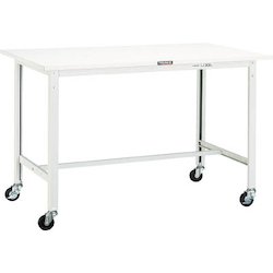 Light Work Bench with φ75 mm Casters Linoleum Tabletop Average Load (kg) 150