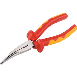 Insulation Curved-Tip Longnose Pliers, TZRP-□□□BN