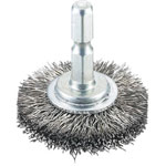 Mounted Wheel Brush, Stainless Steel (Shaft Length 27 mm)