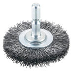 Wheel Brush with Shaft (Hexagonal Shaft Type, Steel Wire)