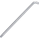 "Short-Neck 100° Long Ball-Point Hex Wrench" (with Catcher Ball), Overall length: 180mm, Mass: 48g