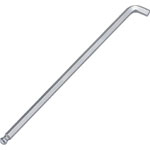 "Short-Neck 100° Long Ball-Point Hex Wrench" (with Catcher Ball), Overall length: 90mm, Mass: 1g