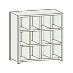 Partitioning Shelf Model KA (Bolt Type, Spill Stoppers Provided, 100 kg Type, Width 875 mm)