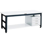 Creative Work Table with 3-Tier Cabinet, Equal Load (kg) 1000