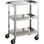 Clean Rabbit Wagon (SUS304 with Handle, Drawer, Conductive Casters φ100 mm)