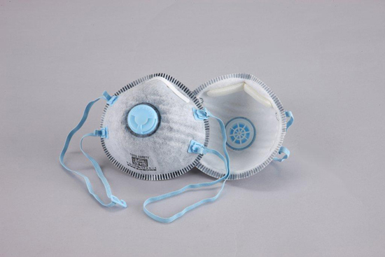 Disposable Dust Mask DS2 with Exhaust Valve, with Activated Carbon No.1733