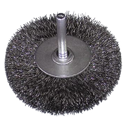 Steel Wire Wheel Brush with Shaft