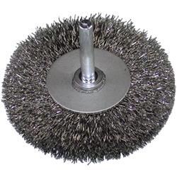 Stainless Steel Wheel Brush With Shaft