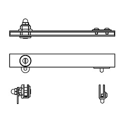 Stainless Steel 5-mm Profile Hinge