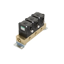 Air-Operated 2-Port Valve, Manifold, Compact Cylinder Valve GNAB/GNAB□V Series