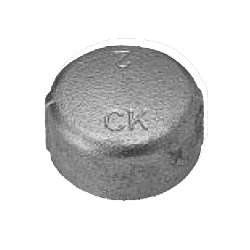 CK Fittings - Screw-in Type Malleable Cast Iron Pipe Fitting - Cap CA-40-B