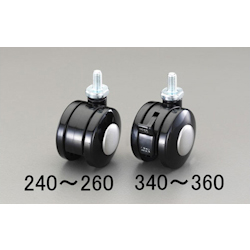 Caster (Two Wheels) Wheel Diameter × Width: 60 × 46 mm. Mounting Height: 69 mm