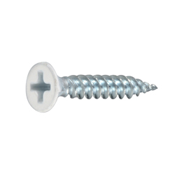 Premium LGS Screw, with Head Teeth, Colored (White)