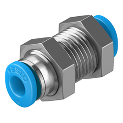 Push-in Bulkhead Connector, QSMS Series