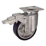 Swivel Caster for Heavy Loads, JMB Type With Stopper, Swivel Bracket (Size 150 mm to 200 mm)