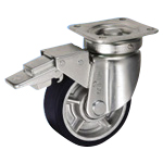 Caster for Heavy Loads - Swivel (with Rotation Stopper) JHB Type, Size 150 mm