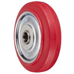 SR Type Steel Plate Polybutadiene Red Rubber Wheel