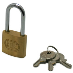 Cylinder Shackle Long Lock, Different Key Number