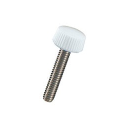 Resin Knurled Knob (White) / NBPU-W