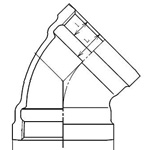 Drainage Screw Fitting 45° Elbow