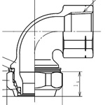 for Stainless Steel Piping, Mechanical Fitting, Elbow with Female Screw