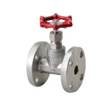 H Series, 10K, Flanged, Globe Valve with Disc, JIS-Compliant End-to-End Dimension (JIS B 2011)