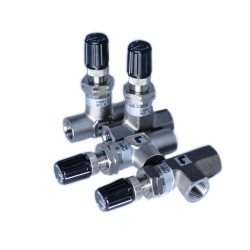 Micro Needle Valve (Flow Rate Adjustment Valve) FMNV1 Series Precision Type FMNV1-LT-TM4-N-N2-A