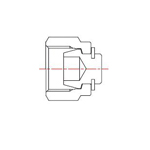 Double Ferrule Type Tube Fitting Plug DBA