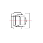 Double Ferrule Type Tube Fitting Cap DCA