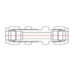 Double Ferrule Model Tube Fitting Partition Union DSU