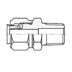 Stainless Steel Fitting for Resin Tubes, Male Connector, EPCT