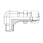 Vibration Resistant NE-Shape Biting Fitting for Steel Pipe, Hose Connection, Bulkhead Union, Elbow (Female)