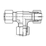 Vibration-Resistant Fitting, Compression Fitting for NE-Type Steel Pipes, Tee