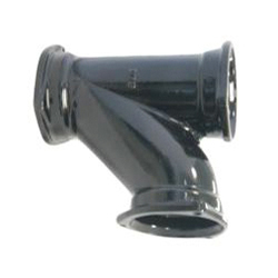 K Black J 90° Curved Elbow Y