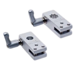 Flexible Sensor Bracket, Mounting Base: Aluminum, Wedge Mounting Base C, with Clamp Lever (for Round Shafts/Square Shafts)