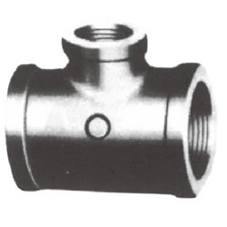 Screw-In PL Fitting, Reducing Tee with Collar (Small Branch Diameter) PL-BRT-21/2X21/2X3/4