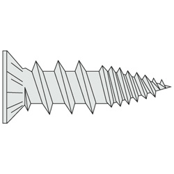 Rib Sharp TH Screw/Drill Screw Bright Chromate