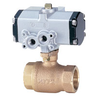 Bronze Ball Valve With 10K Pneumatic Actuator