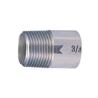 Stainless Steel Screw-in Fitting, Single Nipple