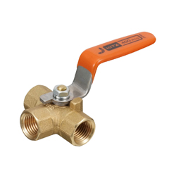 Brass General-Purpose Type 400 Ball Valve (Three-Way) Screw-in