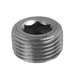 Steel Tapered Screw Plug With Hex Socket (Sunken)